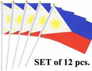 12pc/PackBig Philippine Flaglets w/ PlasticStick(Wave Hand Stick Flag)