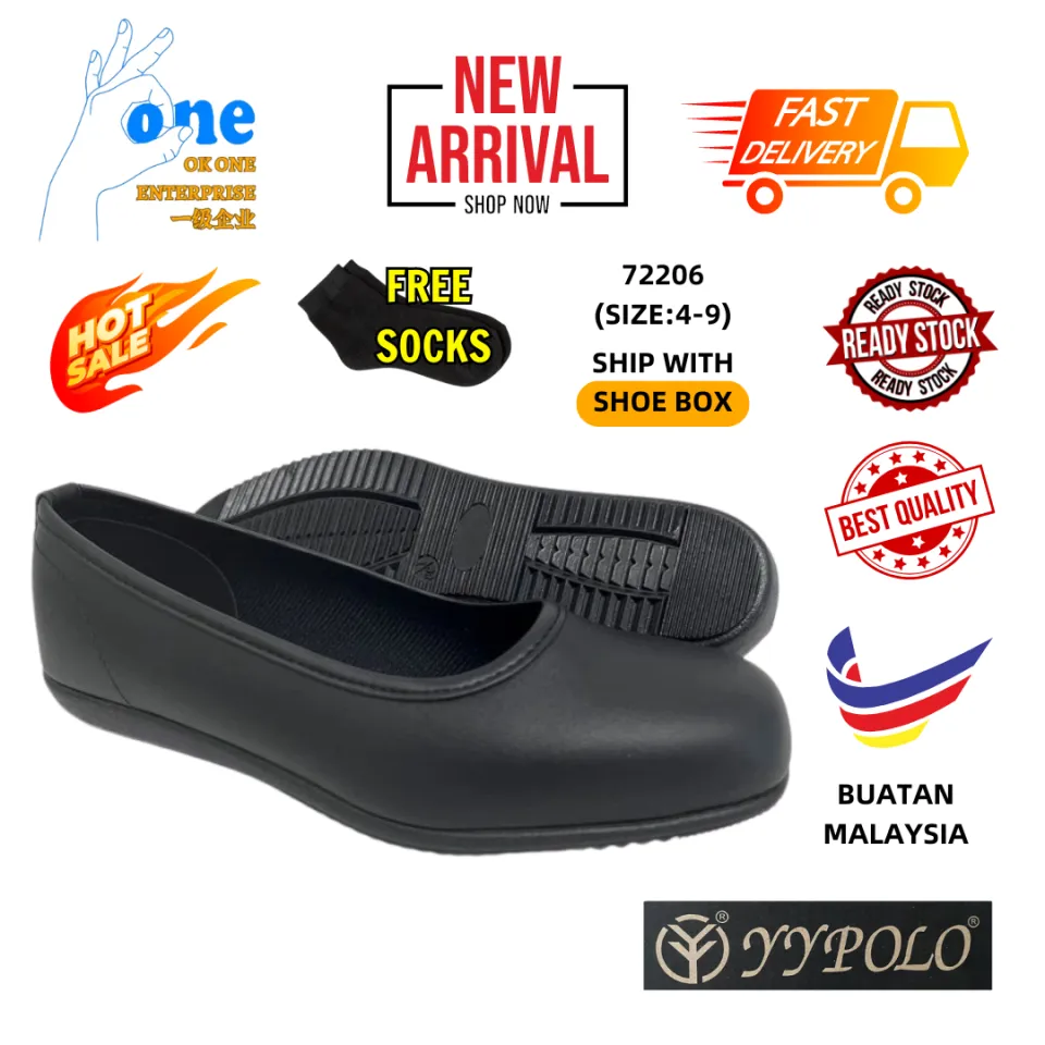 ReadyStock】YY POLO WOMEN FORMAL FLAT SLIP-ON PU LEATHER (OFFICE USE) KASUT  HITAM KULIT PU WANITA KOLEJ 72206 Pu Leather Office Shoes Eu Size 35-43  Women Shoes Casual College Women Slip-On - Lazada |