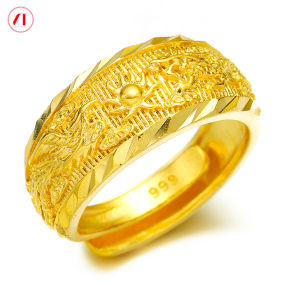 Trang Sức XT Hàn Quốc 24K Nhẫn Thời Trang Mặt Trời Mạ Vàng 999