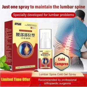 Lumbar Part-Type Cold Compress Gel Lumbar Pain Relief Spray Soreness Spine Cooling gel