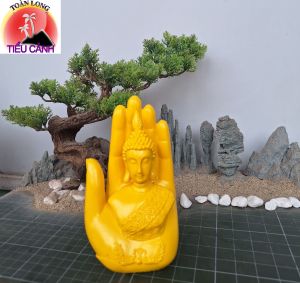 Tượng bàn tay phật (nhiều mẫu) cao 20cm. trang trí tiểu cảnh bonsai ghép lũa để bàn trà phòng khách bàn làm việc trên ô tô…