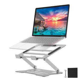 SG Stock Foldable Laptop Stand Ergonomic Notebook Stand Tablet Stand Portable Aluminium Adjustable Height For ALL Laptop