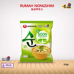 Nongshim - Soon Veggie Ramyun 112gr - Mie Kuah Rasa Kaldu Jamur (Vegan Friendly)