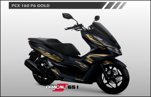 Sticker PCX 160 HITAM Cutting Stiker New Pcx Gold