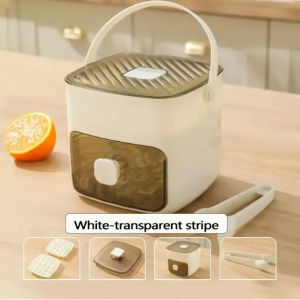 48-Grid Ice Cube Mold with Bucket & Ice Tong Reusable Food Grade