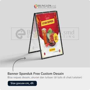 PRINT CETAK SPANDUK BANNER AYAM GEPREK SPESIAL BISA CUSTOM