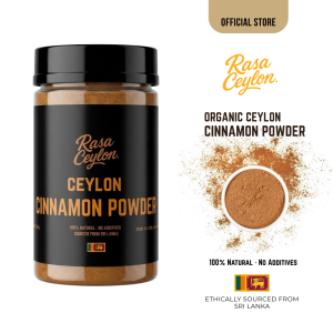 Rasa Ceylon Organic Ceylon Cinnamon Powder 100% Natural Sourced from Sri Lanka