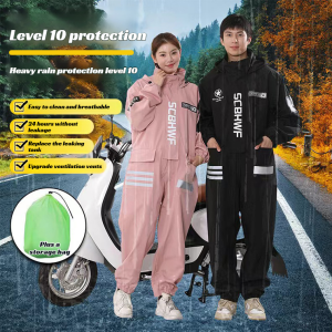⚡In stock quick delivery⚡ Full-body raincoat for cycling Breathable raincoat Rainproof raincoat Fishing one-piece raincoat Waterproof raincoat for motorcycle riding Raincoat for electric bikes