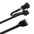 PHANTEKS 4Pin RGB Connector Cable 60cm PC Case Fan LED Strip Extension Cord. 