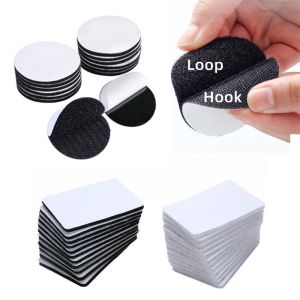 Hook and Loop Interlocking Dots Sticky Self Adhesive Fastener Tape Back Coins Hook Loop DIY Carpet Anti Slip Mat
