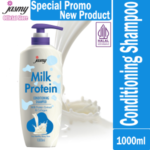 Jasmy Milk Protein Conditioning Shampoo 1000ml Sampo import dari Malaysia
