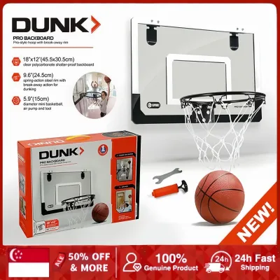 Mini Basketball Hoop with Ball - 40 x 30 cm Shatterproof Backboard
