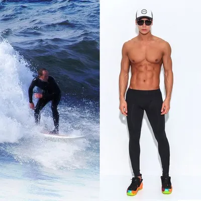 SAILBEE Mens UV Sun Protection Long Sleeve Rash Guard Wetsuit Swimsuit Top Diving Suit Men Split Long-Sleeved Trousers Sunscreen SB-M018