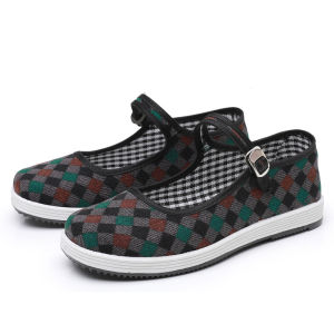 WomenS Cloth Shoes Single-Strap Formal Performance Work Shoes For Mothers Durable Lightweight Non-Slip Flat Shoes