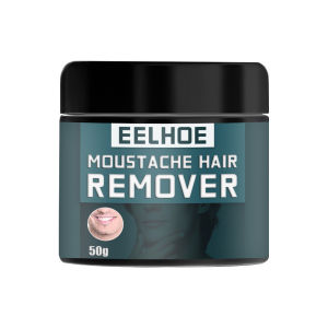 Eelhoe Moustache Hair Remover Cream For Men Moustache Hair Removal Cream Mild Fresh Depilatory Paste Beard Moustache Remover
