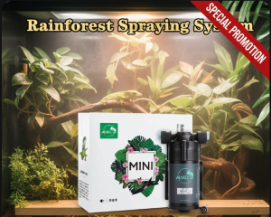 [SG Stock] MIUS Reptile Fogger Silent Pump | Smart Rainforest Misting System | Automatic Sprinkler for Vivarium & Terrarium | High Pressure Mist for Chameleons & Geckos