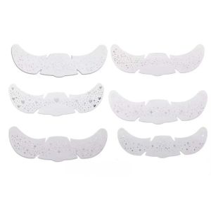 OMQAIO 6Pcs Star Heart Face Temporary Tattoo Long Lasting Sparkle Face Tattoo Sticker Disposable Convenient Freckle Tattoo Make Up