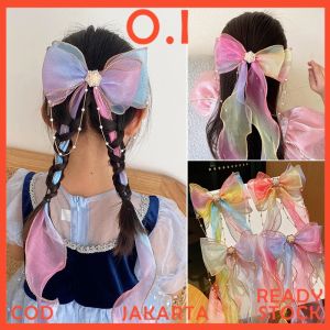 Jepit Rambut Pita Renda Fashion Korea Dengan Permata