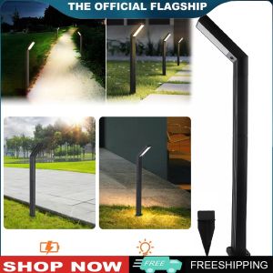 Waterproof Solar Garden Light with Seven-Shaped Design for Lawn and Pathway Decoration in Outdoor Spaces
