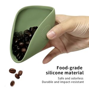 SKJK STUDIO Chống trượt Cốc định lượng cà phê Silicone cấp thực phẩm Chống mài mòn Muỗng cân đậu Khay trưng bày Có thể xếp chồng lên nhau Khay đo trà Văn phòng