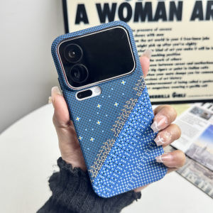 Colorful Checkered Pattern PC Matte Magnetic Phone Case for Xiaomi 15 17 Pro Max For MagSafe Gradient Hard Protection Back Cover