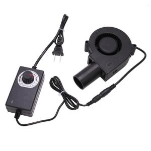 High Speed 9733 Mini Blower Fan for Waste Oil Heaters 12V 35CFM 100-240V Input Ideal for BBQ and Firewood Applications