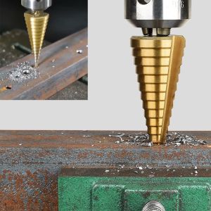 Mata Bor Pagoda Step Cone Drill HSS 3pcs Step Drill Bit Saw Drill Bit High-speed Reaming Pagoda FUJIYAMA Set Tools