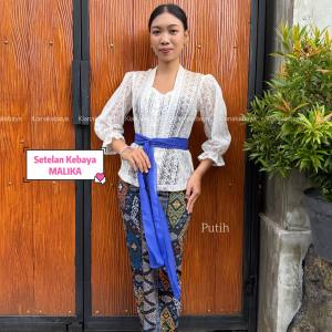 Cherrykebaya Setelan kebaya bali modern Brokat Malika Bet Pecah dan Rok Stretch panjang batik kebaya wisuda pengantin
