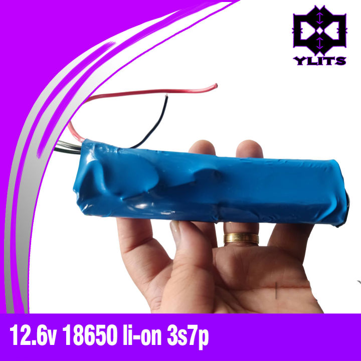 18650 battery 4pcs battery build 3.7v  1s 8000mah capacity with 12a bms