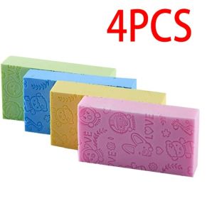 【Grilrigrin】4Pcs Bath Sponge Scrub Shower Soft Exfoliating Body Skin Shower Spa Bath Brush Washing Sponge Pad Sponges Cleaning Spa Bath Ball