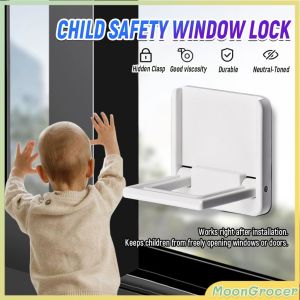 M.G.【Ready in Stock】 Security Child Safety Lock Mult-function Cabinet Lock Sliding Door Lock Universal Drawer Handle 1PC