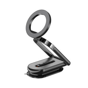 VYVYLABS 360 Degree Rotation Magnetic Holder and Flipping Holder Foldable Infinite Adjustable Angles Stand Megnetic Bracket for IPhone 14 15 16 Pro Max Samsung Xiaomi Huawei