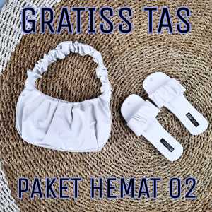 SU28 BELI SENDAL DAPAT TAS PHT 02 TAS RUMPEL DAN SANDAL KERUT