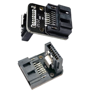 90 Degree Angled SATAs 6Gbps 7Pin Female to 7Pin Male Adapter for Desktops Mainboard Motherboards