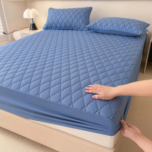 KORMES Blue Diamond Premium Waterproof Mattress Protector - Breathable Noise-Free Non-Slip Fitted Bed Cover for Kids & Adults Single/Double/Queen/King Size