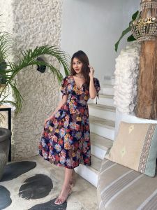 Dress Wanita|Fashion Long Dress Wanita Vennya Long Dress