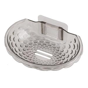 ที่วางสบู่แบบติดผนังที่วางสบู่สำหรับอาบน้ำแผ่นอะคริลิคติดกาวสบู่ฟองน้ำจานไม่เจาะอุปกรณ์ในห้องน้ำ