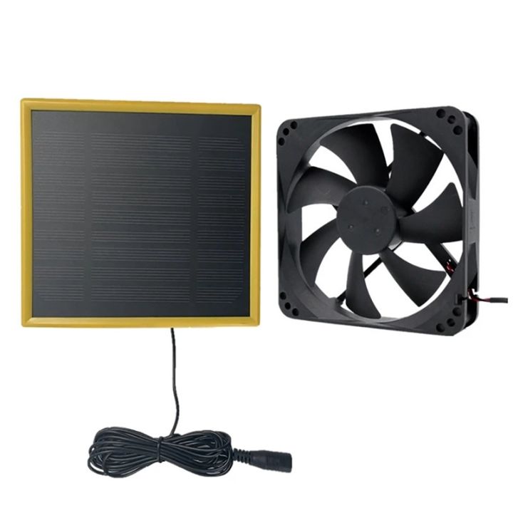 12V 5W Solar Exhaust Fan Air Extractor Mini Ventilator