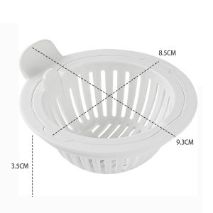 MYM HOME ตัวกรองอ่างล้างจานป้องกันการอุดตันของเศษอาหาร ตัวกรองสิ่งประดิษฐ์ ไม่ต้องมีมือสกปรก ตัวกรอง ตะกร้าแยกขยะ