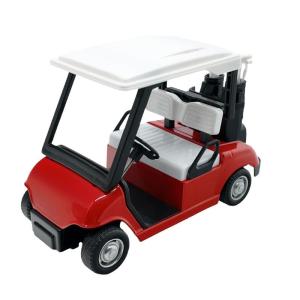 1:20 Scale Miniature Metal Golf Cart Replicas Model with Clubs Cake Toppers Decorative Ornament For Home Office Display