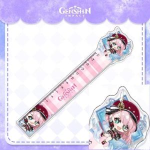 16 styles Game Focalors Furina Wriothesley Neuvillette Charlotte Nahida Kaedehara Kazuha acrylic Ruler Multifunction DIY Drawing Rulers Birthday gift