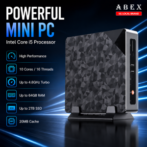 ABEX Mini ONE  i5 Processor  Mini Desktop PC  32GB RAM 1TB SSD  Office Work Home Student  SG Local Brand