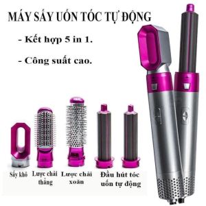 Máy Làm Tóc 5 Đầu Thay Thế Đa Năng Uốn Xoăn Làm Thẳng Tóc Tạo Kiểu Sấy Tóc Phồng Cao Cấp Hàn Quốc