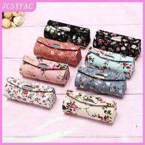 JCSYFAC Lipstick Case Retro Embroidered Holder Flower Design With Mirror Packaging Box