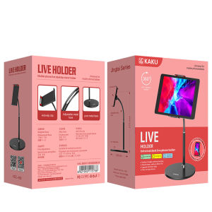 KAKU Original Universal Stand Holder Tablet Series Tablet Standing Aluminum Metal 360 Degree Rotation Adjustable Desktop Lazy Neck Tablet Stand Support Portable KSC-463 JINGTAI