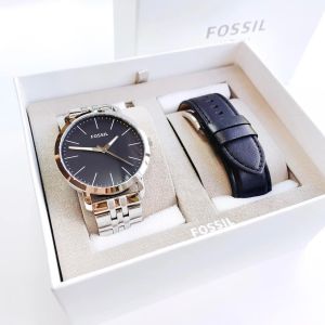 SET ĐỒNG HỒ NAM FOSSIL - THƯƠNG HIỆU MỸ- MÁY NHẬT TẶNG KÈM DÂY DA [CHÍNH HÃNG]