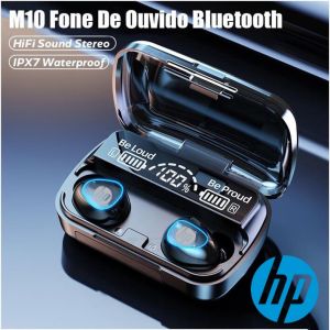 ♥100% sản phẩm gốc + Miễn phí vận chuyển♥2025 HP M10 TWS mới bluetooth không dây Tai nghe nhạc giảm tiếng ồn 9D tai nghe stereo hifi thể thao chống nước Tai nghe cho iPhone