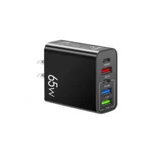 65W Charging Head With USB Type C Port Charging Adapter Plastic Texture Perfect for Travel Various Device Charging Use