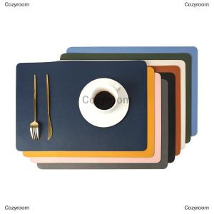 [COD] Cozyroom เสื่อรองโต๊ะหนังสองชั้นกันความร้อนแบบนอร์ดิกกันน้ำกันน้ำมันเสื่อปูโต๊ะสำหรับตกแต่งบ้านและโรงแรม