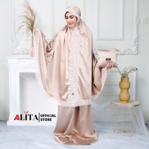 MUKENA LEBARAN Mukena Dewasa 2 In 1 Jumbo Renda Premium Sutra Velvet & Katun MUKENA TRAVEL
